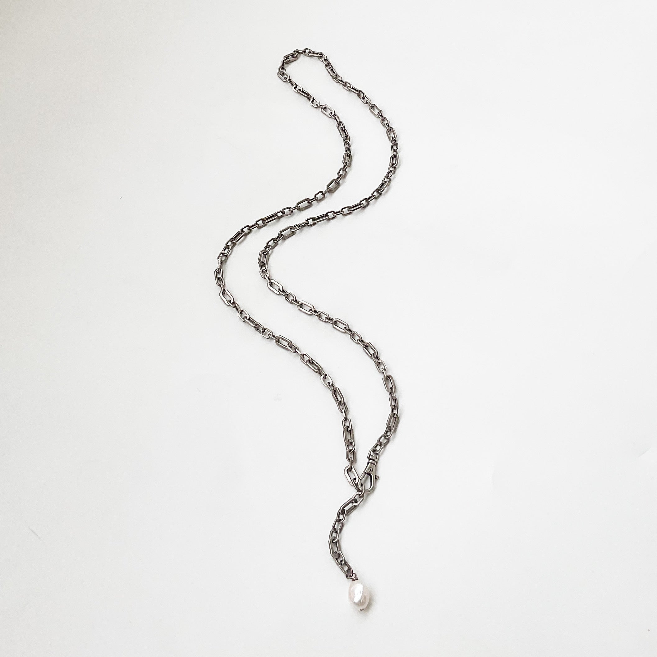 Adjustable Pearl Necklace on Multi Circle
