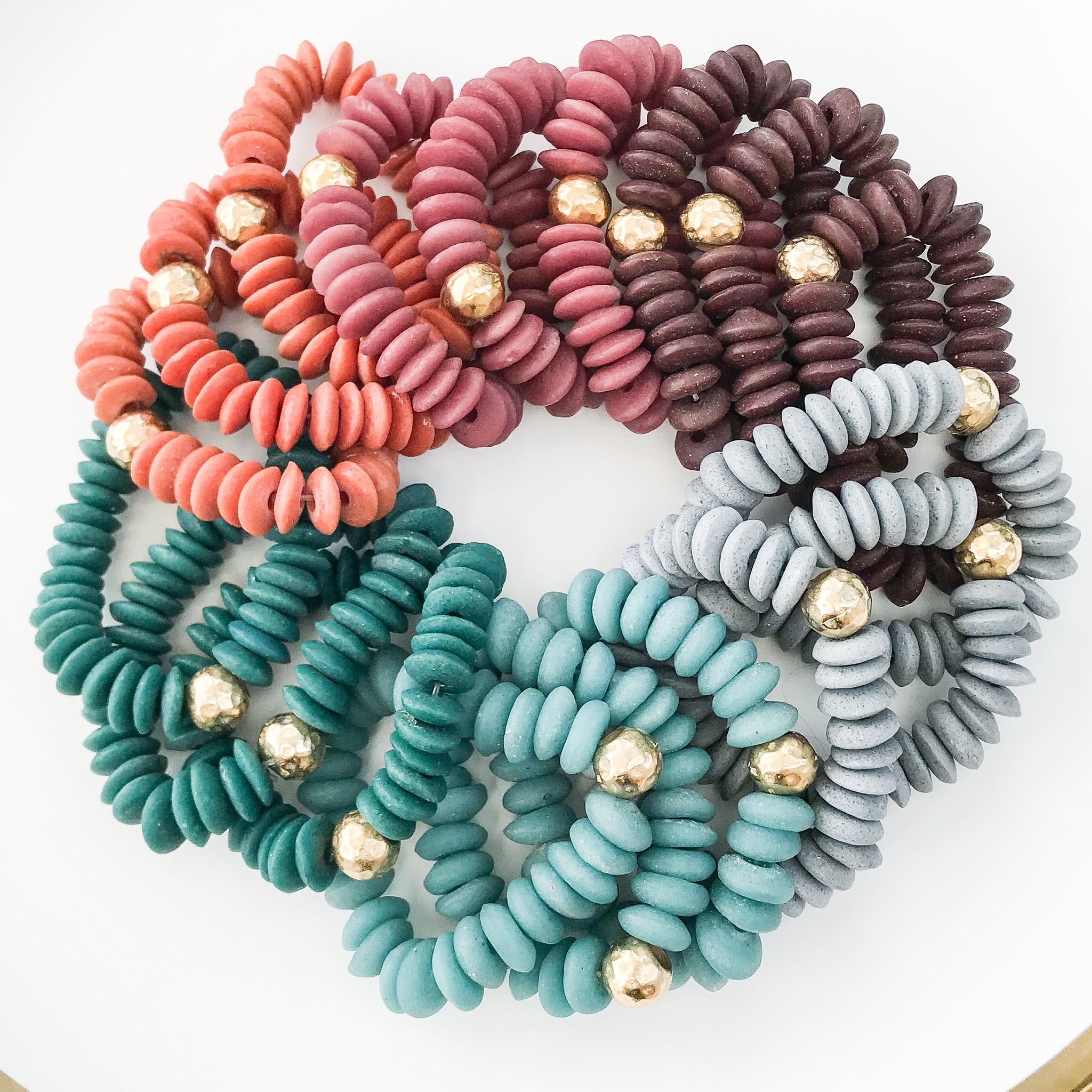 Clay Heishi Bracelets
