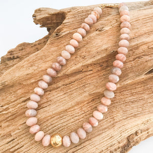 XL Rondelle Pave Ball Necklace