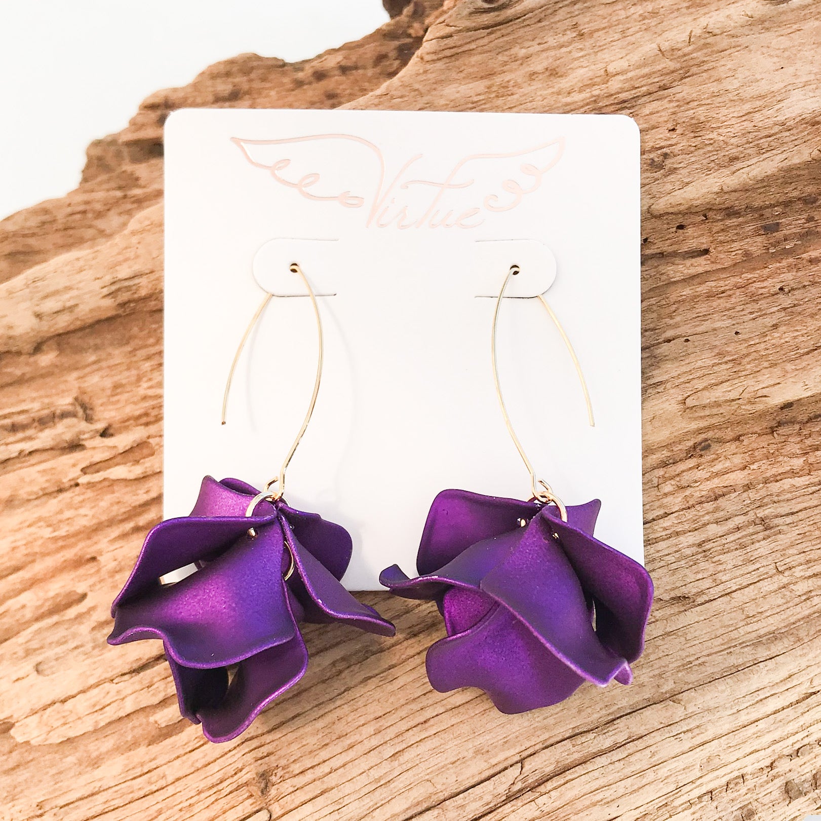 Hyacinth Tiered Marquis Earrings