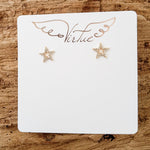 CZ Star Outline Stud