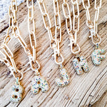 Bubble Initial Necklace