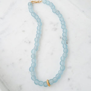 Glass Washer Necklace 18”