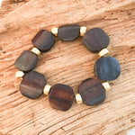 Studded Tribal Disc Bracelet