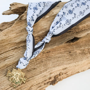 St Ben on Scarf Necklace