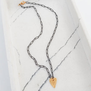 Paperclip with Flat Heart