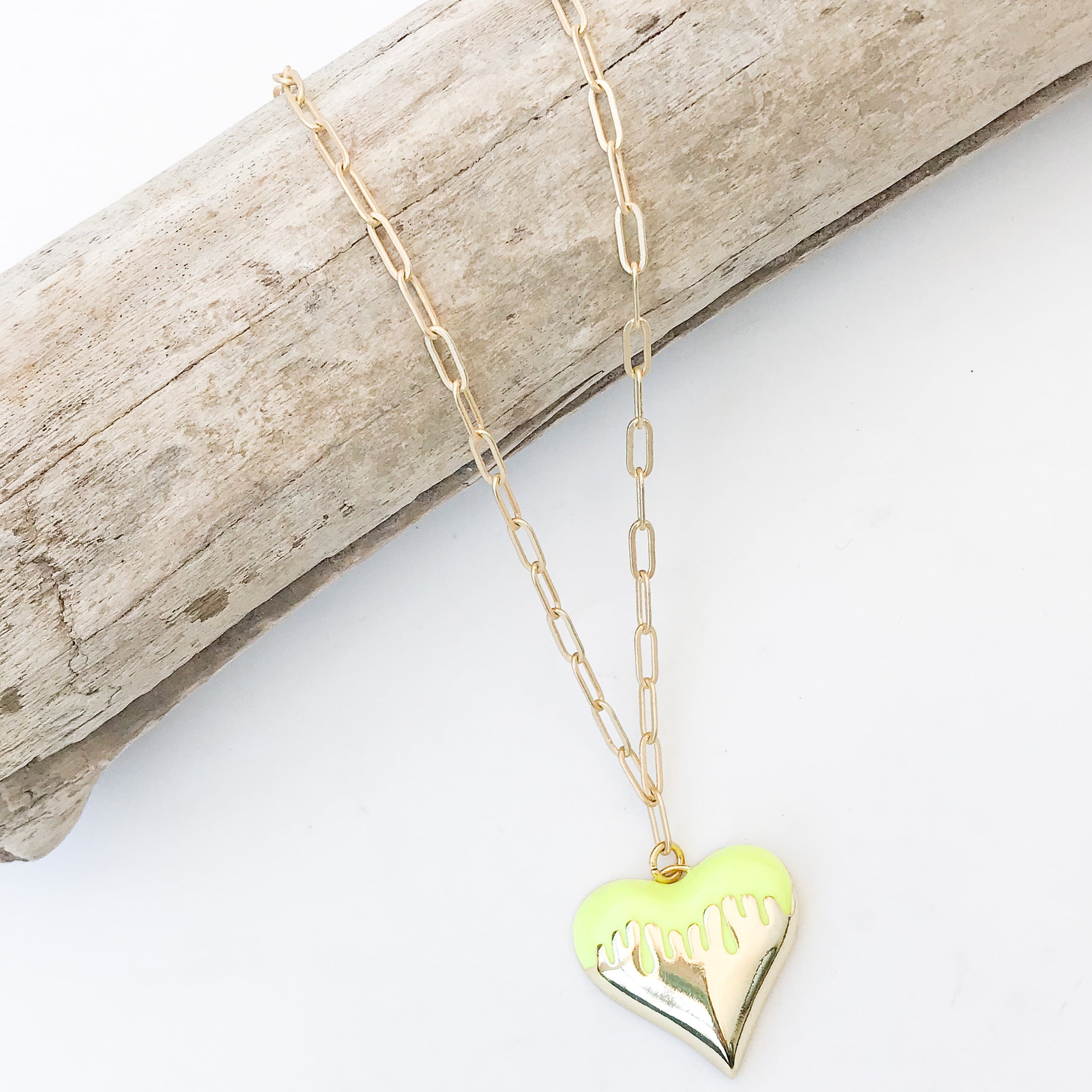 Dripping Heart Necklace