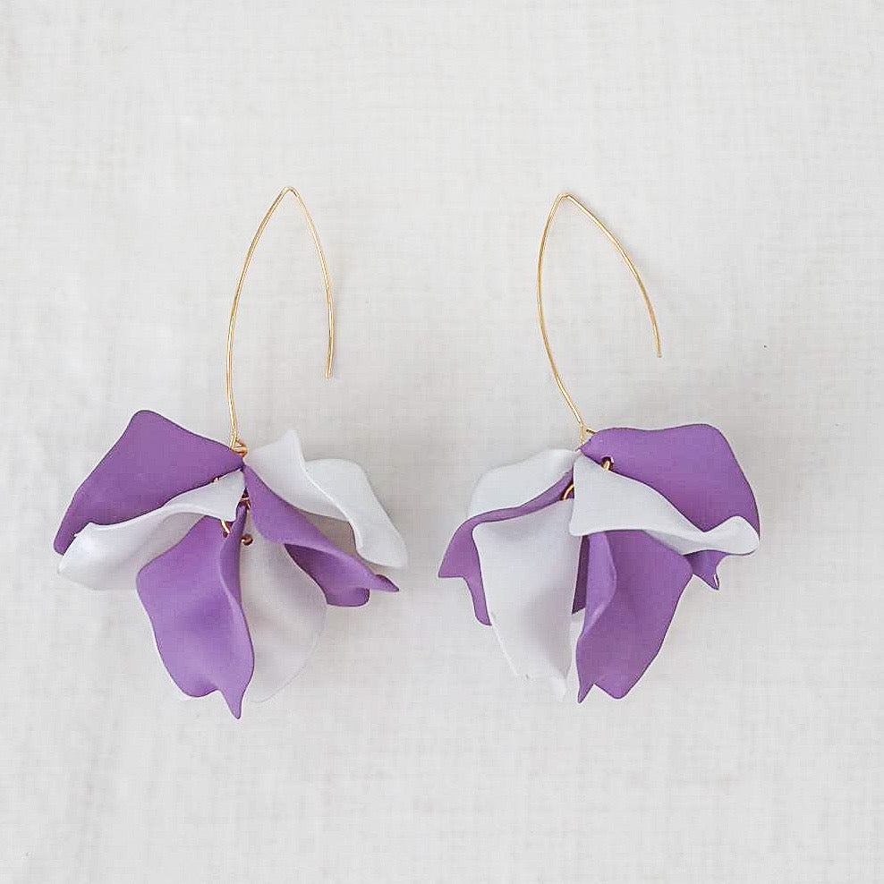 Hyacinth Tiered Marquis Earrings
