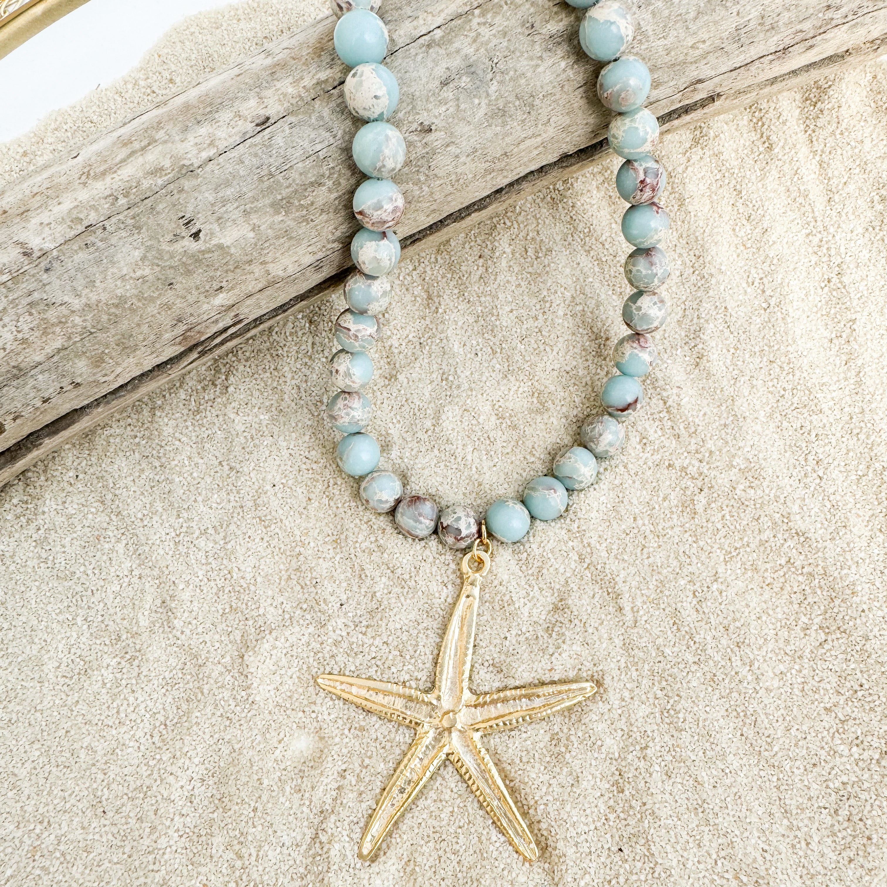 Starfish Gemstone Necklace