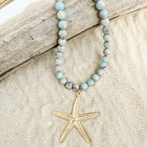 Starfish Gemstone Necklace