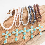 Jumbo Freshwater Pearl Cross on Potato Pearls