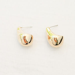 Thick Teardrop Studs