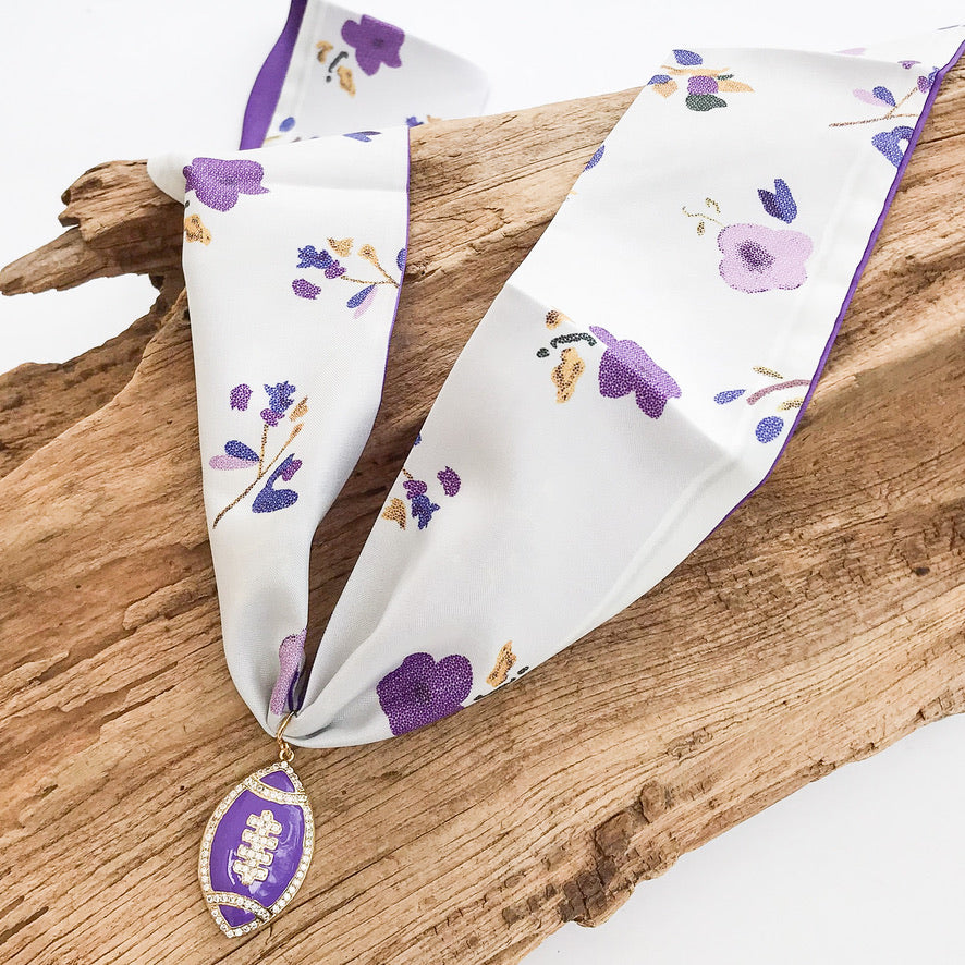 Football on Scarf Necklace