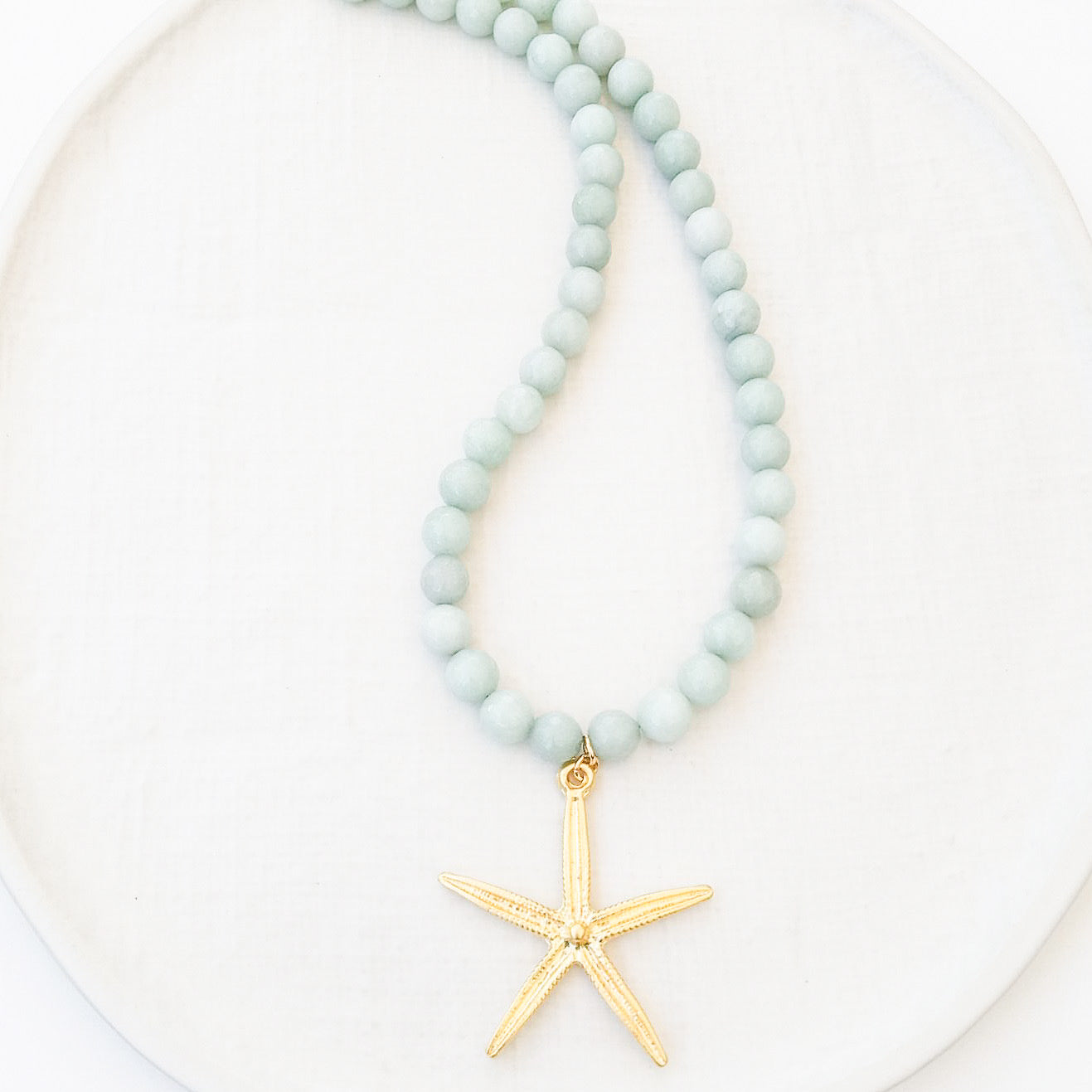 Starfish Gemstone Necklace