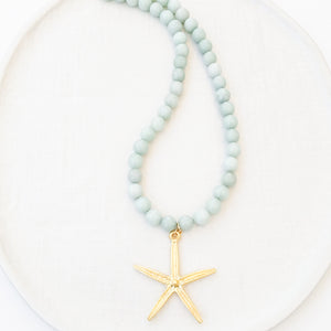 Starfish Gemstone Necklace