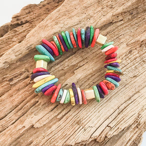Chip Magnesite Colorblack Bracelet