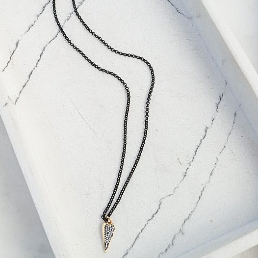 Small Chain w/ Dagger Heart 16”
