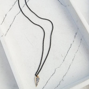 Small Chain w/ Dagger Heart 16”