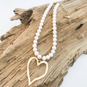 Jumbo Heart on Potato Pearls
