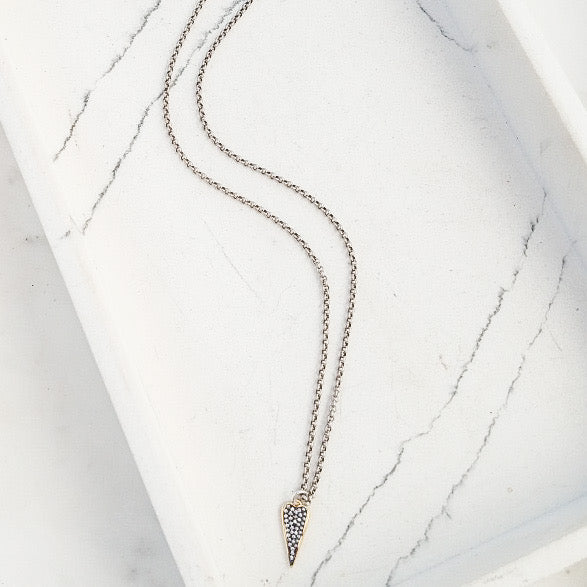 Small Chain w/ Dagger Heart 16”