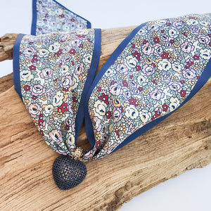 Filigree Heart on Scarf Necklace