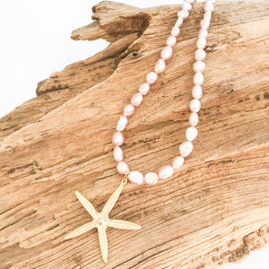 Starfish on Freshwater Pearls