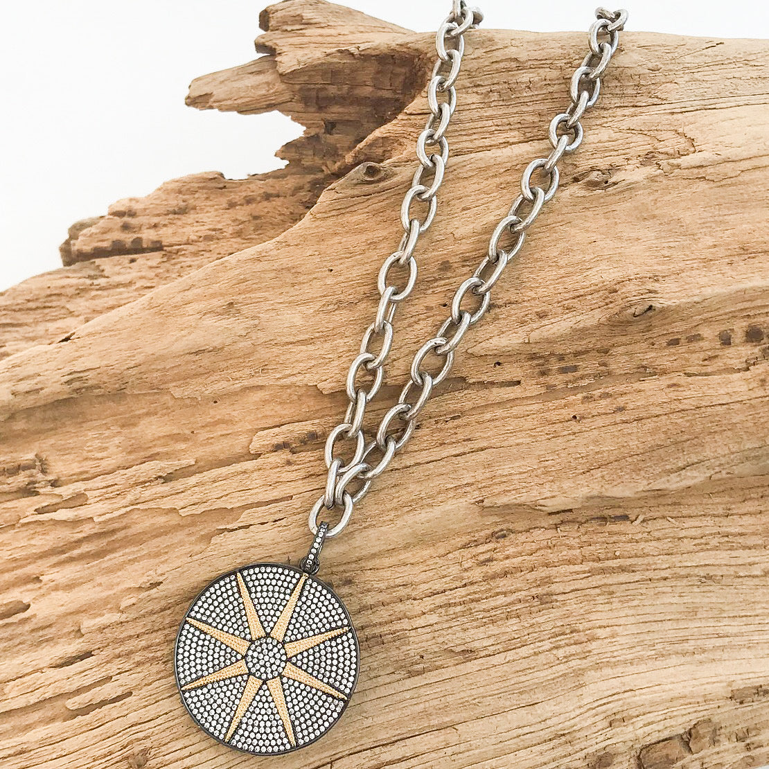Compass on Cable Chain – Virtue Jewelry Design