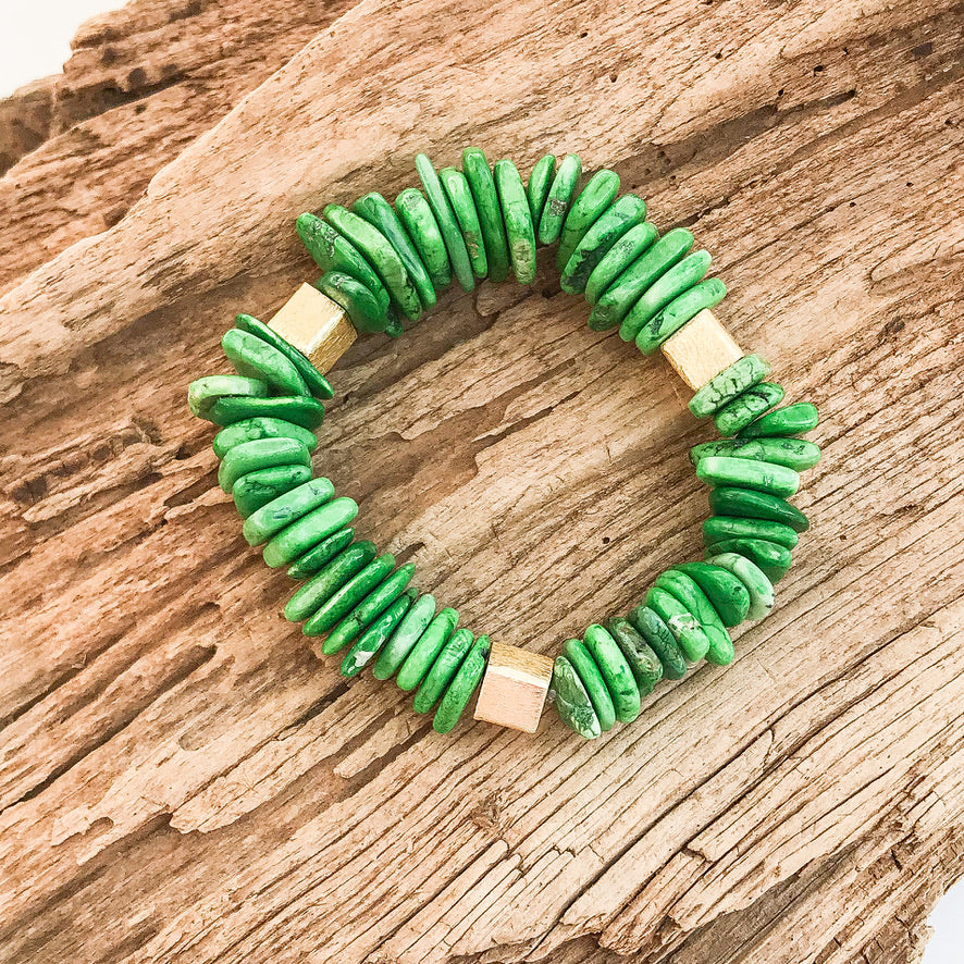 Chip Magnesite Colorblack Bracelet