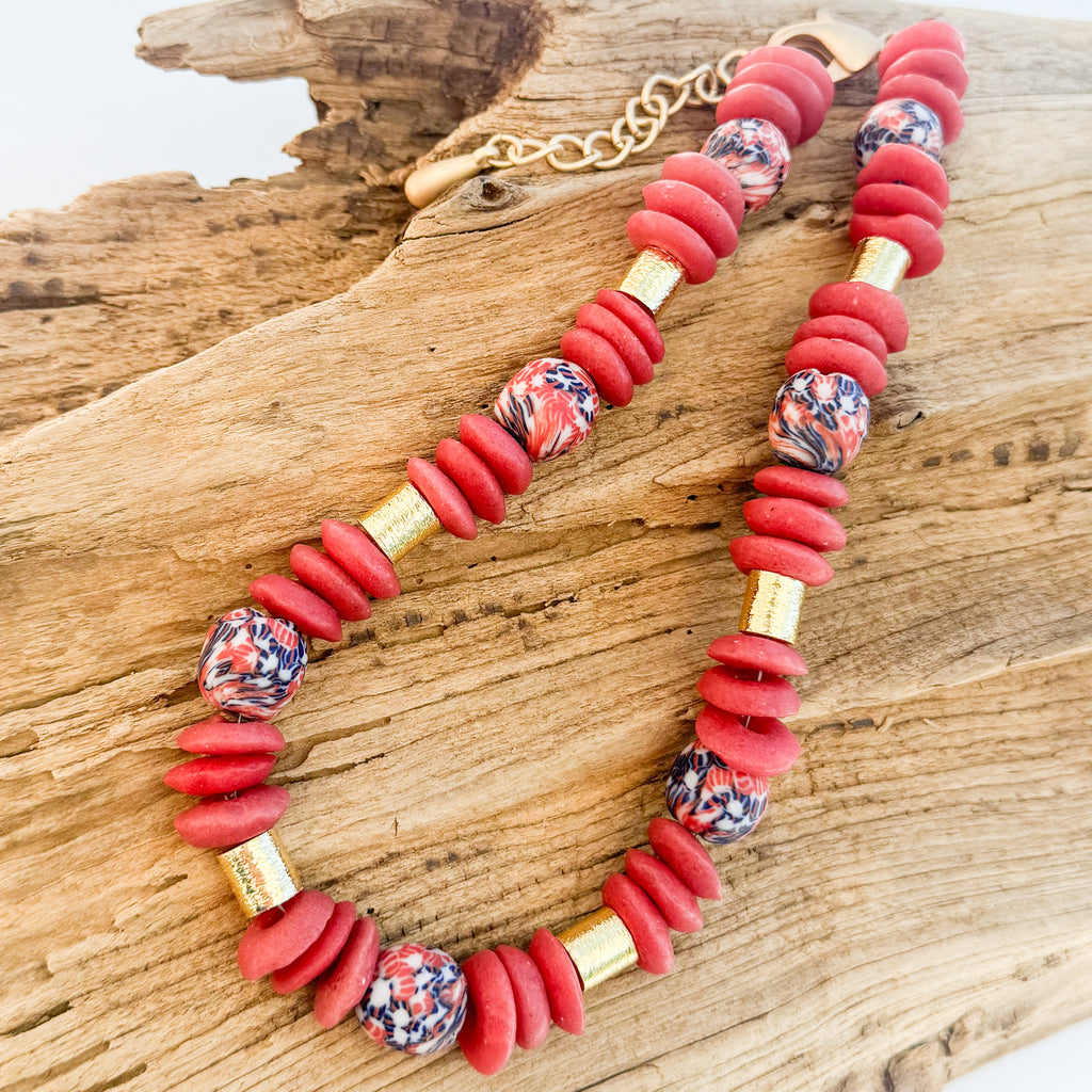 Colorblock Heishi Necklace