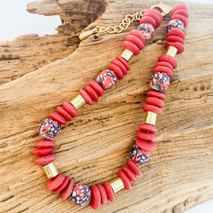 Colorblock Heishi Necklace