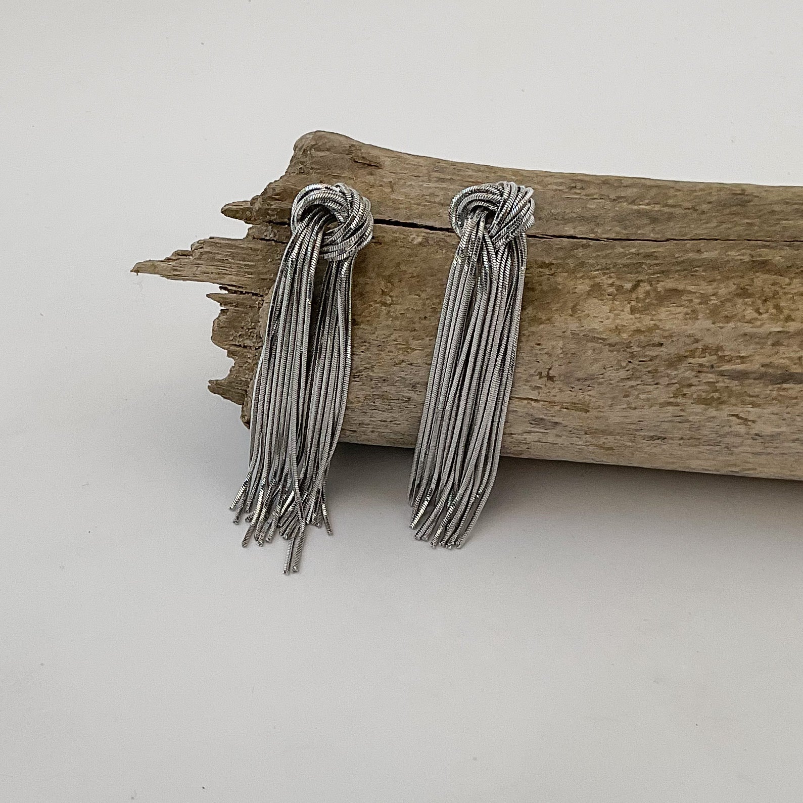 Knotted Fringe Earrings