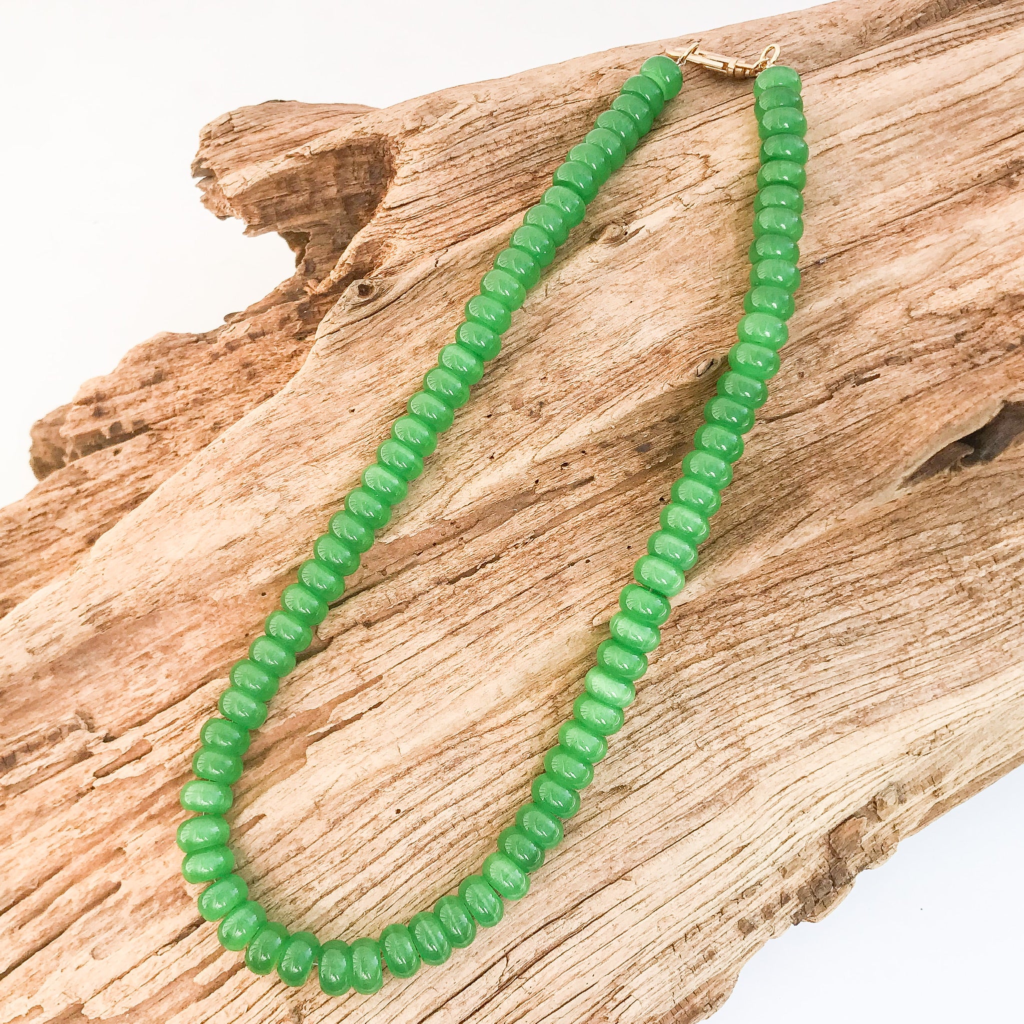 Rondelle Gemstone Layering Necklace 18”