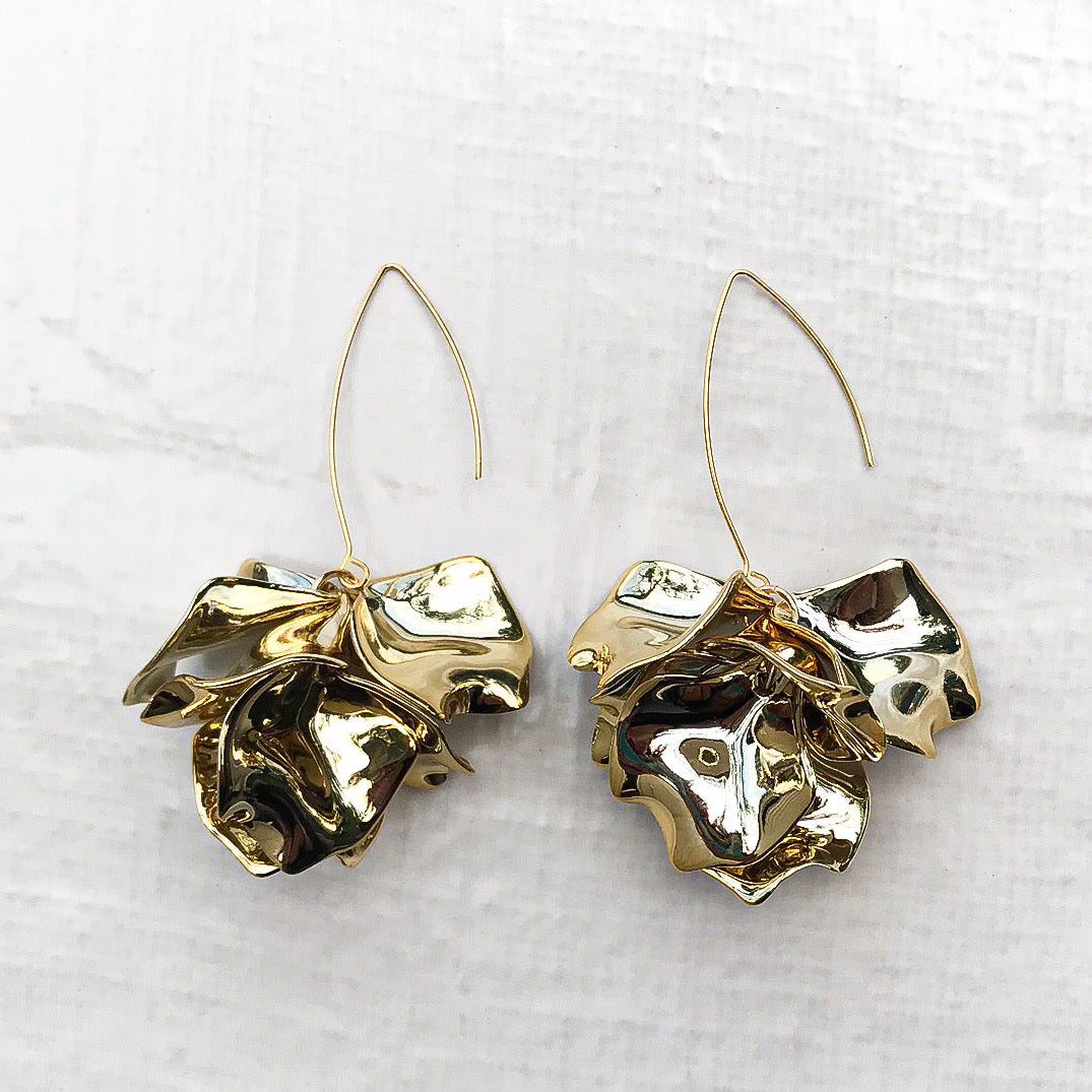 Hyacinth Tiered Marquis Earrings