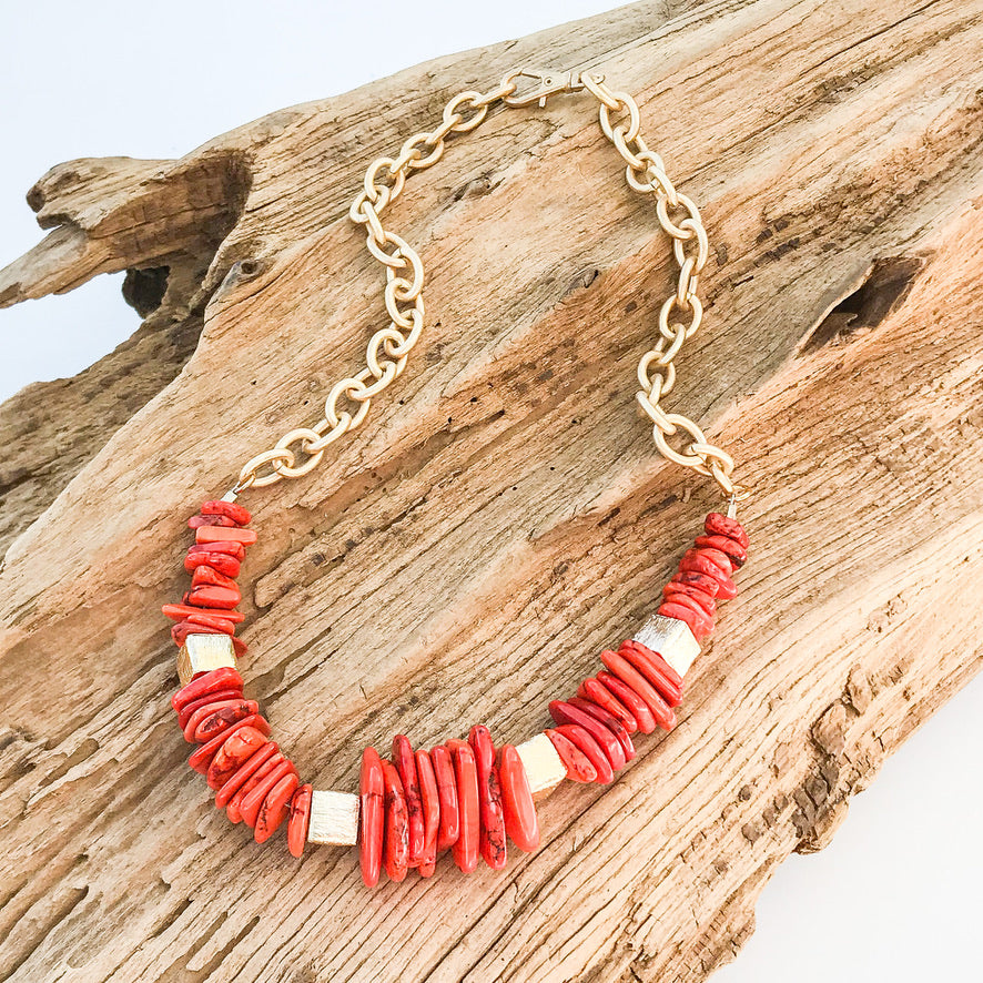 Chip Magnesite Necklace
