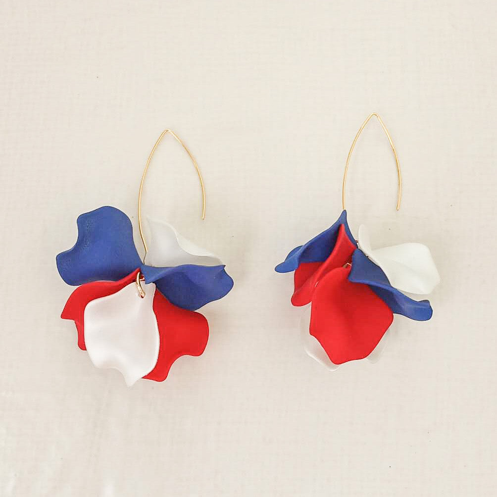 Hyacinth Tiered Marquis Earrings