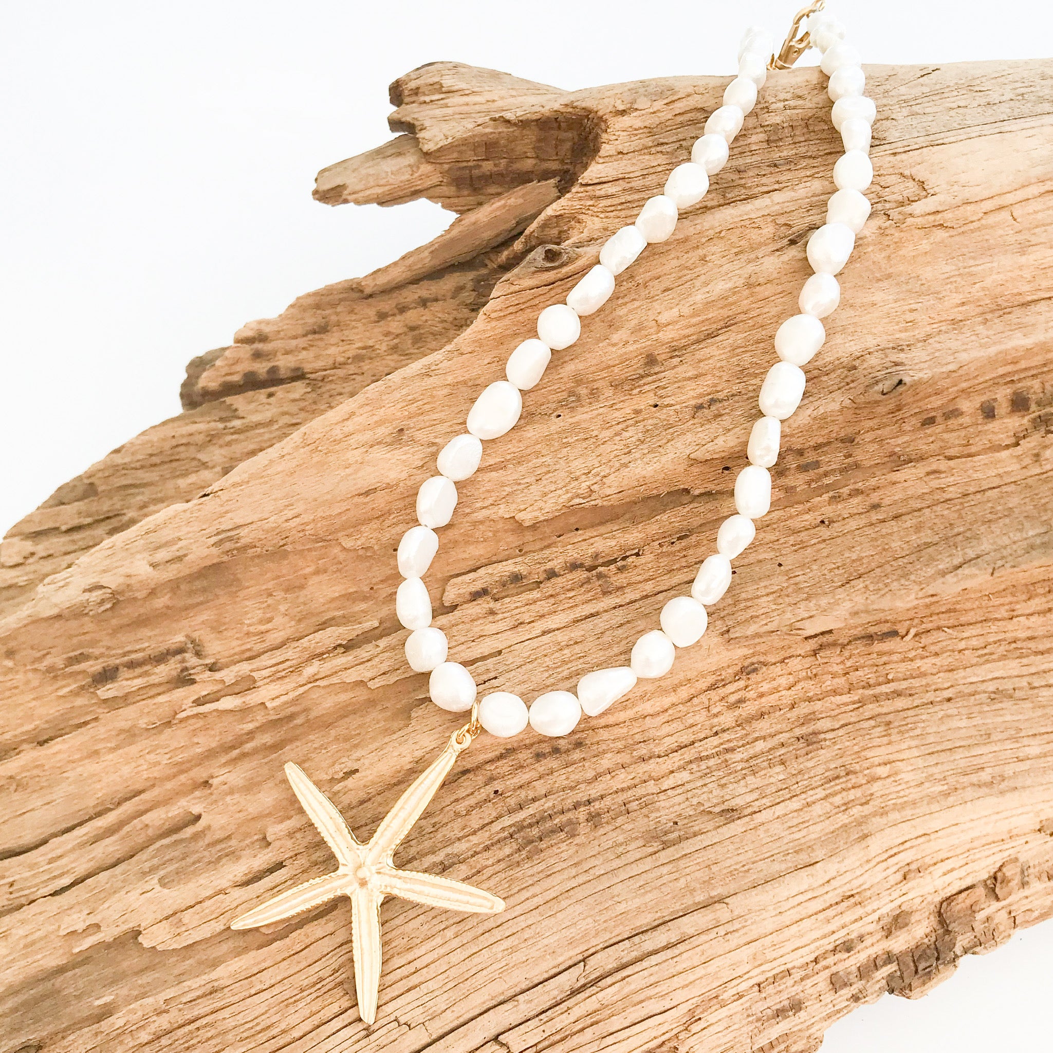 Starfish on Freshwater Pearls