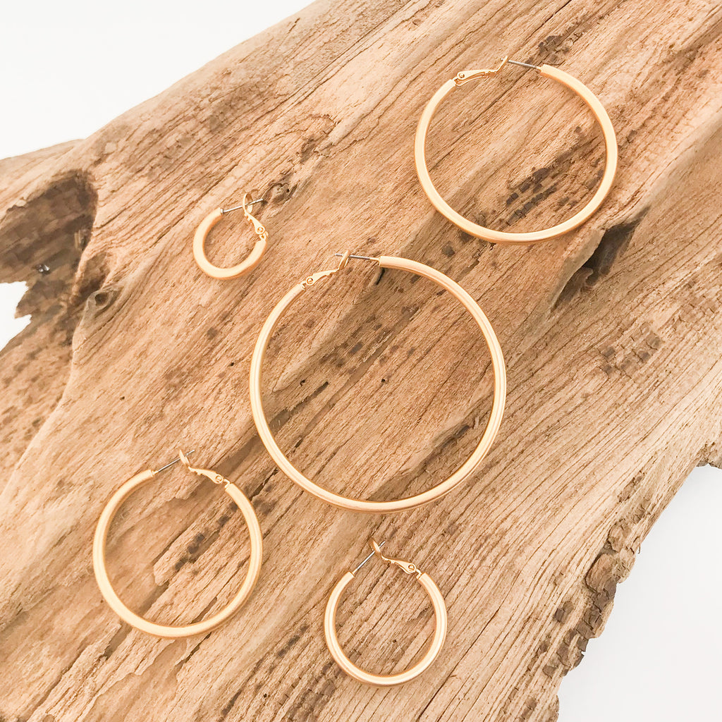 Brushed Hoops