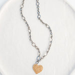 Multi Circle W/ Hammered Heart