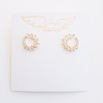 Rhinestone Wreath Stud