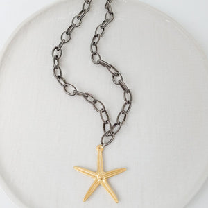 Etched Chain w/ Starfish