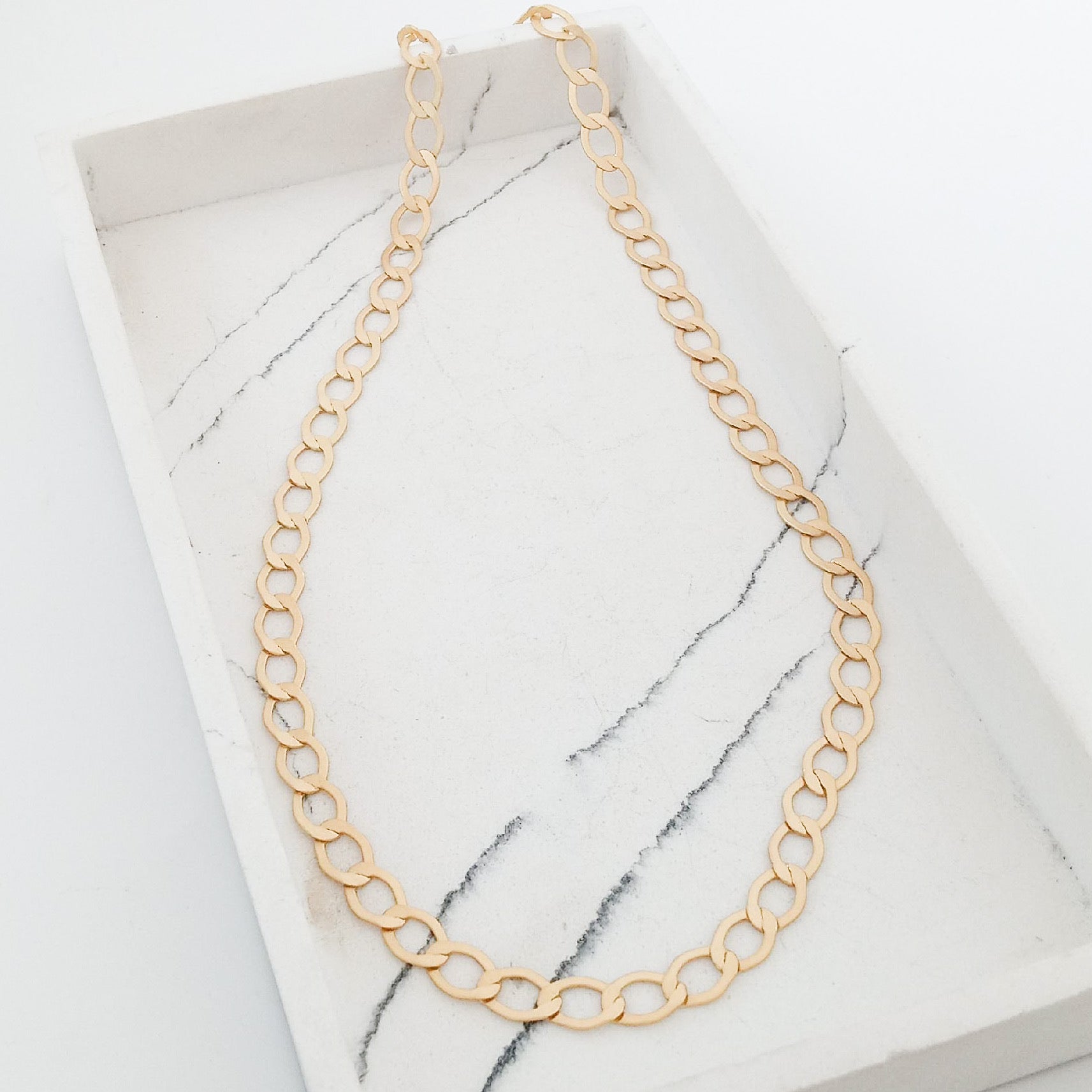 Hammered Oval Necklace