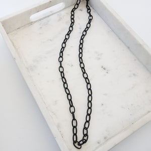 Long Etched Chain 36”