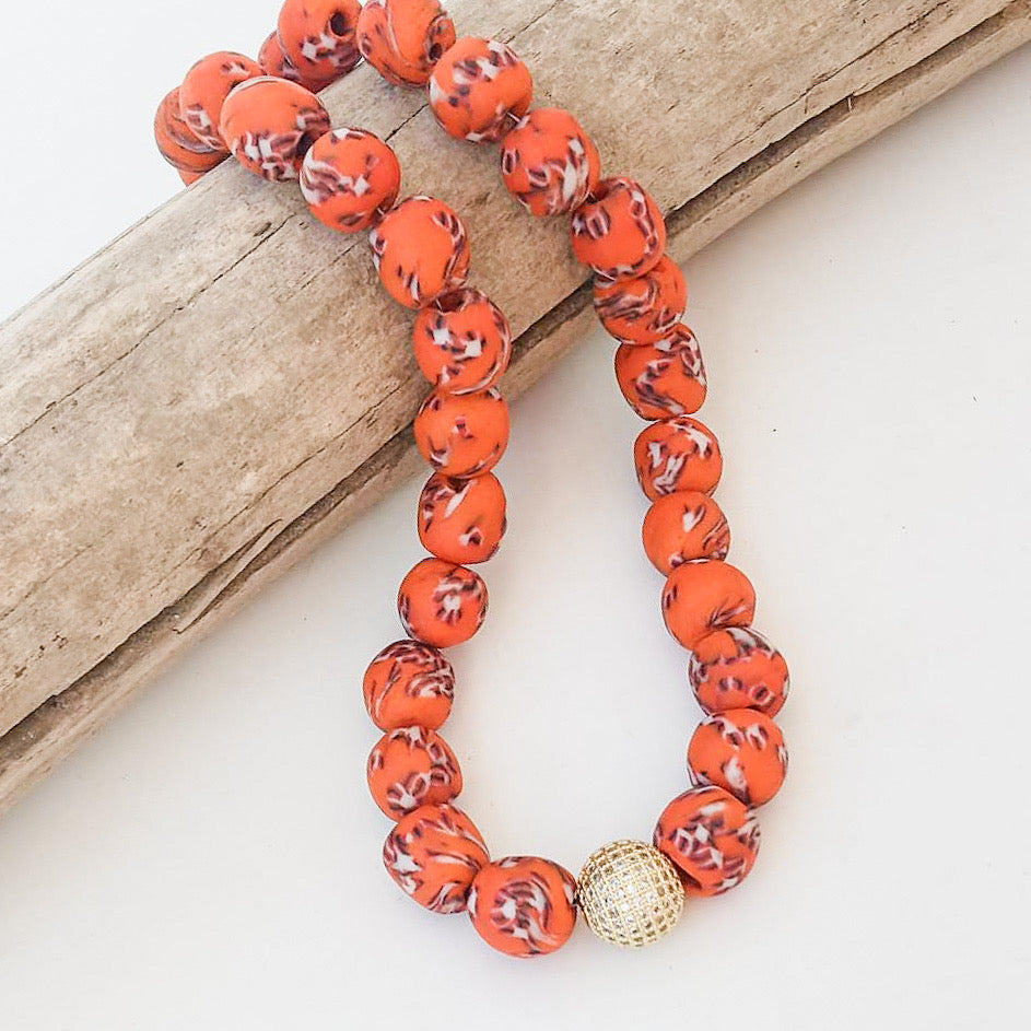 Printed Clay Layering Necklace