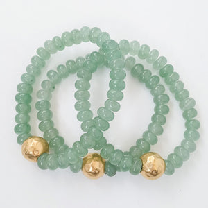 Rondelle Gemstone Ball Bracelet