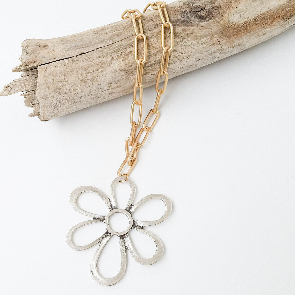 Abstract Daisy on XL Paperclip