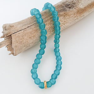 Glass Washer Necklace 18”