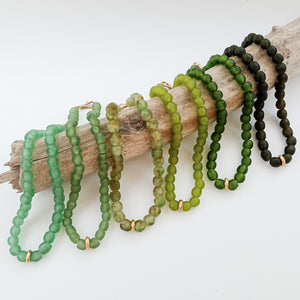 Glass Washer Necklace 18”