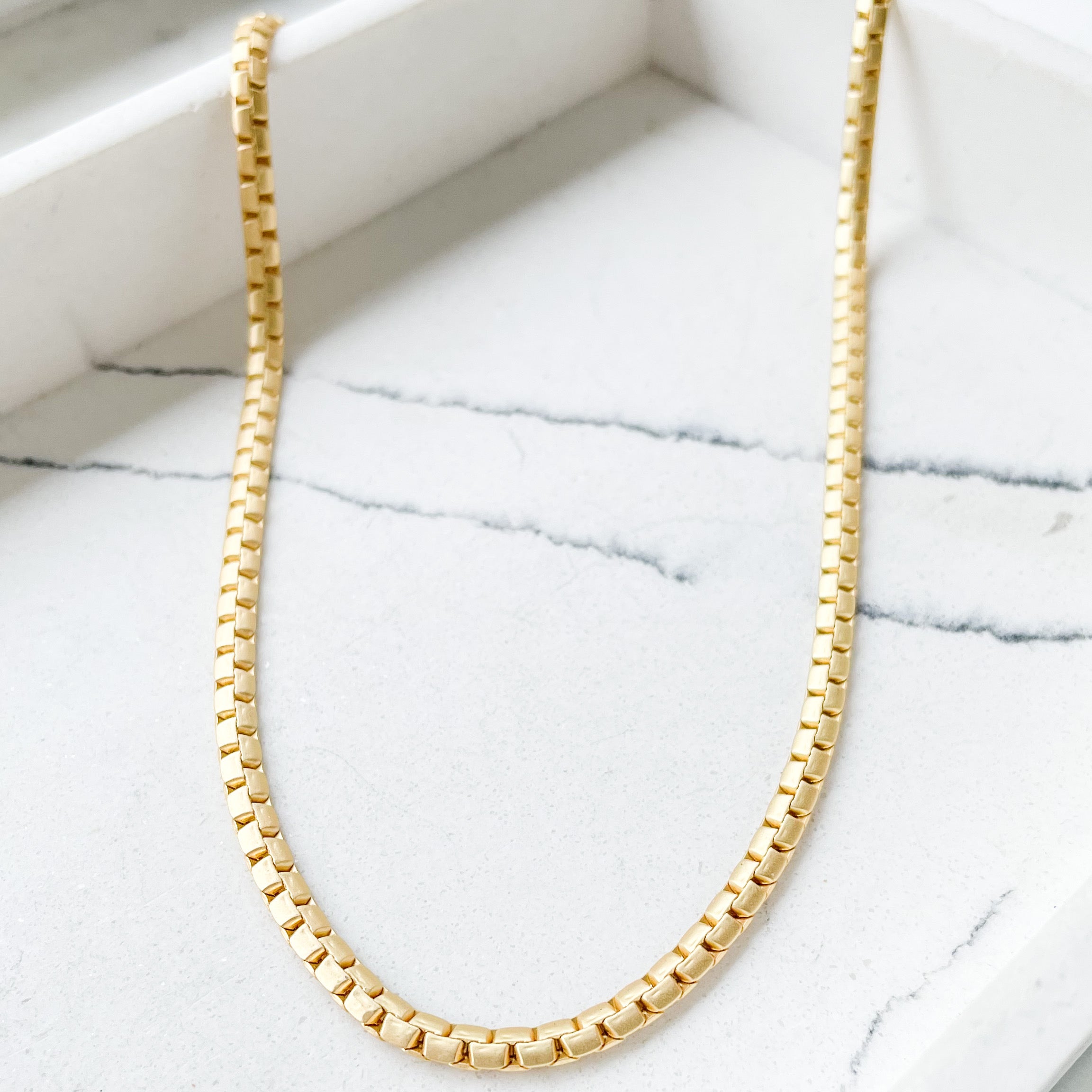 Flat Box Chain 18” – Virtue Jewelry Design