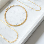 Braided Chain Collar Necklace