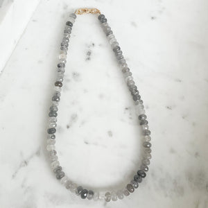 Gemstone Layering Necklace 18”